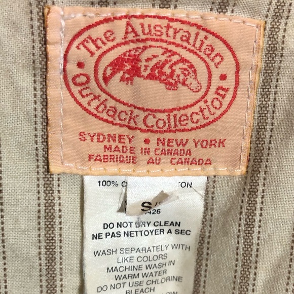 VTG The Australian Outback Collection Oilskin Drover Duster Jacket Mens Unisex S - Picture 15 of 16